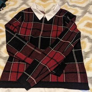 Tahari layered look sweater